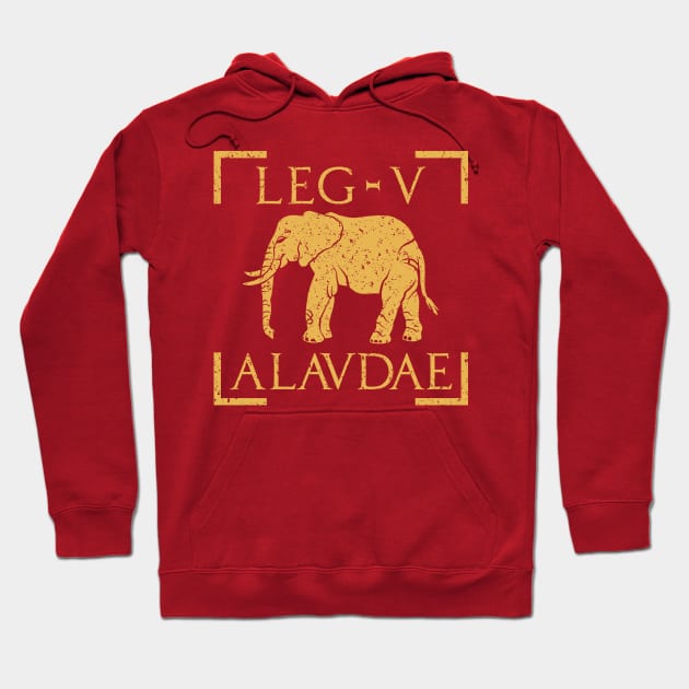 Legio V Alaudae Elephant Emblem Roman Legion Hoodie by zeno27
